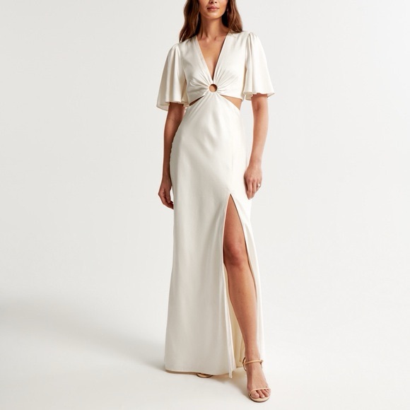 Abercrombie Satin Maxi Dress